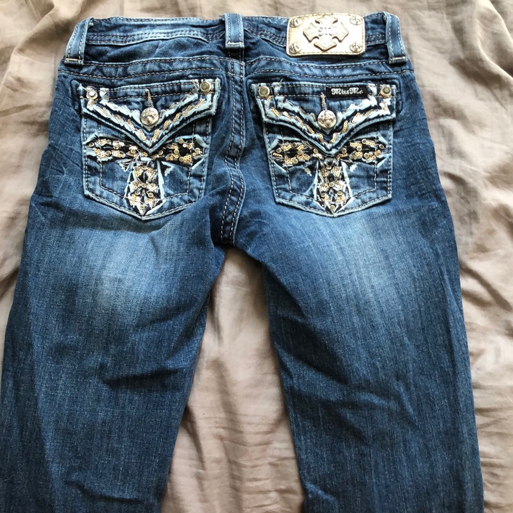 Girls miss me boot cut jeans